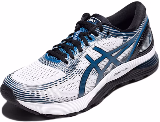 亚瑟士 Gel Nimbus 21 2E 宽鞋 '白色深蓝宝石' 1011A172-100 Lookbook 亚瑟士 Gel Nimbus 21 2E 宽鞋 '白色深蓝宝石' 1011A172-100