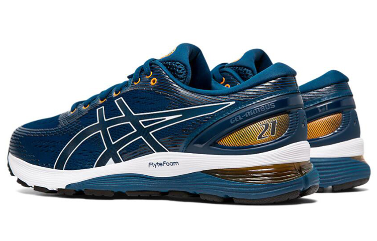 Shop ASICS Gel Nimbus 21 4E 寬楦 '藏青色' 1011A168-402