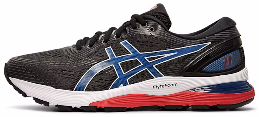 ASICS Gel Nimbus 21 'Black Electric Blue' 1011A169-005 Buy ASICS Gel Nimbus 21 'Black Electric Blue' 1011A169-005