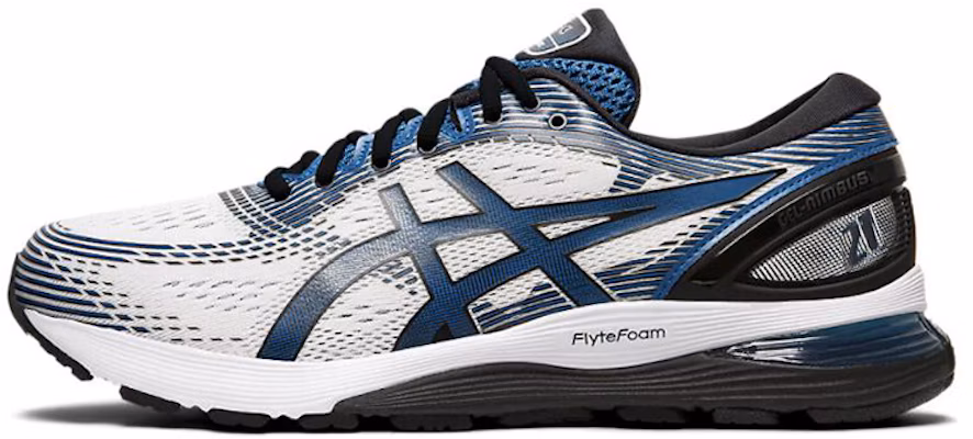 아식스 젤 님버스 21 '화이트 딥 사파이어' 1011A169-100 Buy 아식스 젤 님버스 21 '화이트 딥 사파이어' 1011A169-100