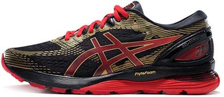 ASICS GEL-Nimbus 21 Low 'Black Red' 1011A257-001 ASICS GEL-Nimbus 21 Low 'Black Red' 1011A257-001