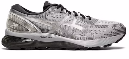 Order ASICS Gel Nimbus 21 Platinum 'Sheet Rock Silver' Sepatu Pria 1011A709-020