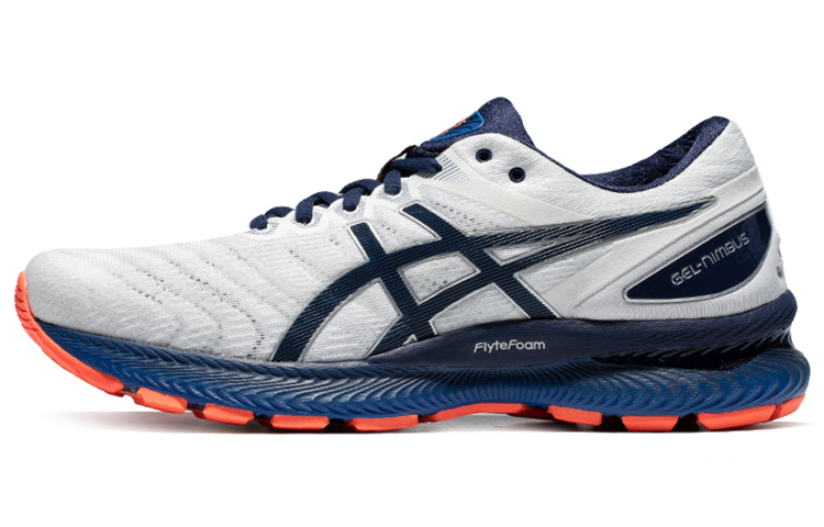 ASICS Gel-Nimbus 22 Low-Top White/Blue 1011B087-100