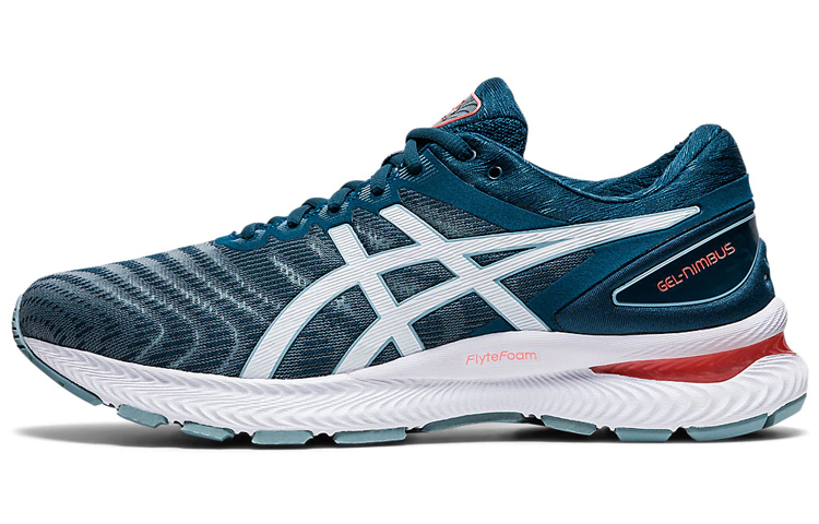 Buy 亞瑟士Gel Nimbus 22寬楦運動鞋「磁力藍」1011A682-404