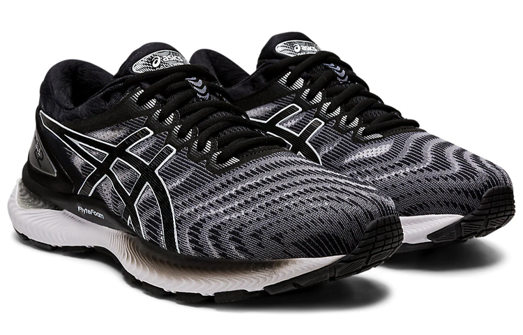 Lookbook ASICS Gel Nimbus 22 Ekstra Lebar 'Putih Hitam' 1011A682-100