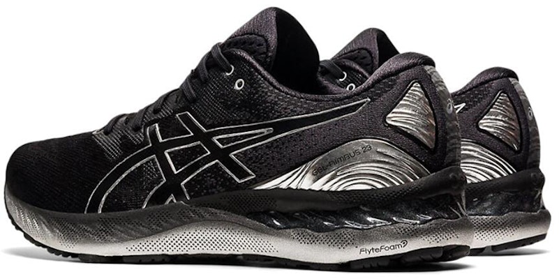 ASICS Gel Nimbus 23 铂金版 '黑色纯银' 1011B156-001 Shop ASICS Gel Nimbus 23 铂金版 '黑色纯银' 1011B156-001