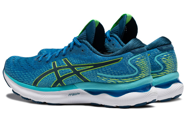 Shop ASICS Gel Nimbus 24 Largeur 2E ''Lake Drive Hazard Green'' 1011B361-400
