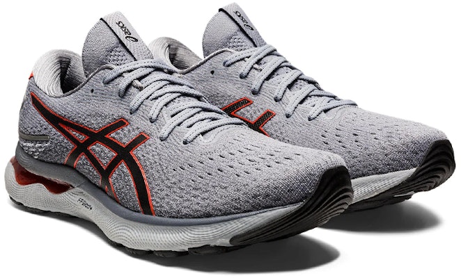 ASICS Gel Nimbus 24 2E Wide 'Sheet Rock Cherry Tomato' Pria Wanita 1011B361-021 Lookbook ASICS Gel Nimbus 24 2E Wide 'Sheet Rock Cherry Tomato' Pria Wanita 1011B361-021