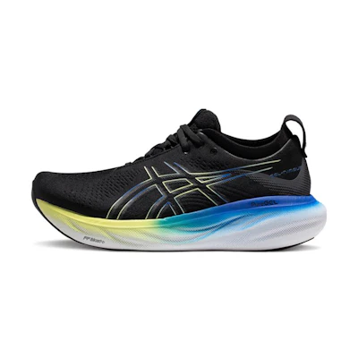 ASICS Gel Nimbus 25 4E Wide 'Black Glow Yellow'