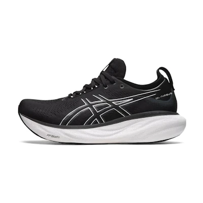 ASICS Gel Nimbus 25 4E Wide 'Black Pure Silver'