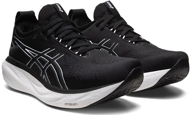 ASICS Gel Nimbus 25 4E Wide 'Black Pure Silver' 1011B618-001 Lookbook ASICS Gel Nimbus 25 4E Wide 'Black Pure Silver' 1011B618-001