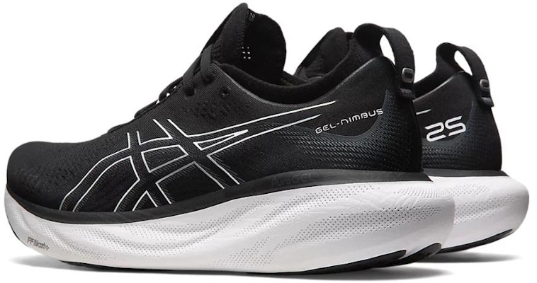 ASICS Gel Nimbus 25 4E Wide 'Black Pure Silver' 1011B618-001 Shop ASICS Gel Nimbus 25 4E Wide 'Black Pure Silver' 1011B618-001