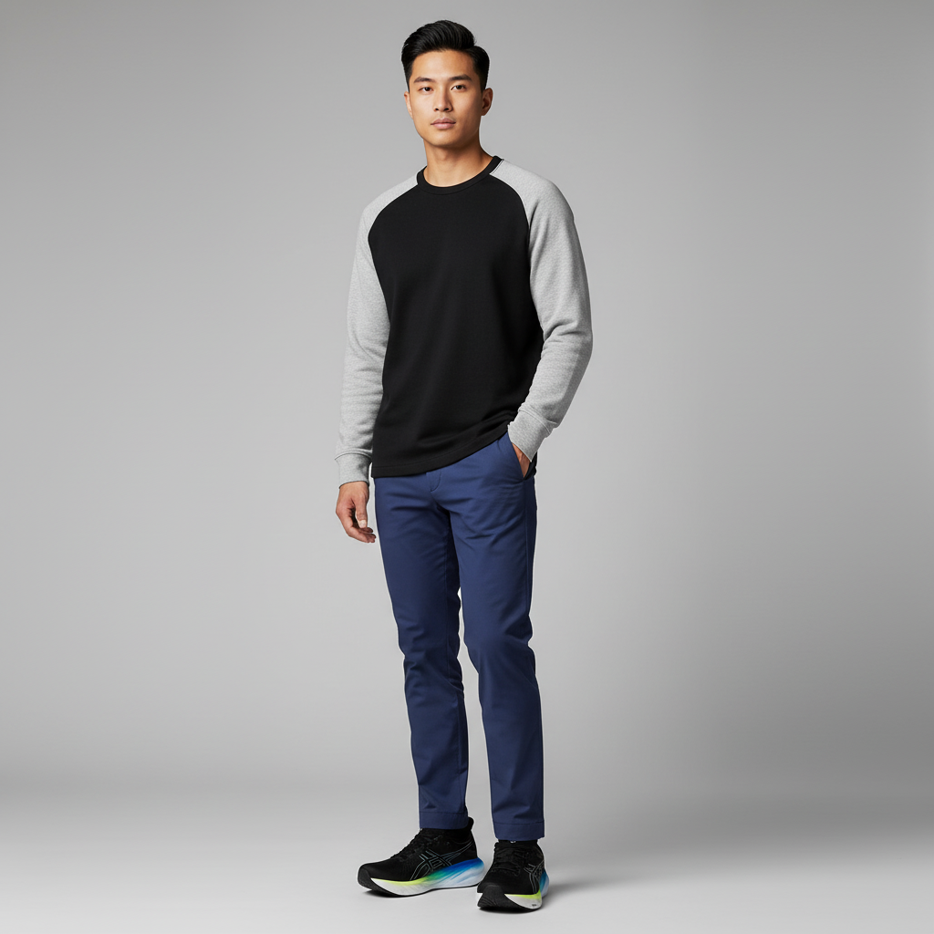 Lookbook ASICS Gel Nimbus 25 'Hitam Glow Biru' 1011B547-004