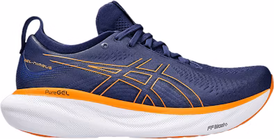 ASICS Gel Nimbus 25 Wide 'Deep Ocean Bright Orange' 1011B625-403 ASICS Gel Nimbus 25 Wide 'Deep Ocean Bright Orange' 1011B625-403