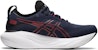 ASICS Gel Nimbus 25 Wide 'Midnight Electric Red' Lelaki/Rangkaian Gelap Merah. 1011B625-401