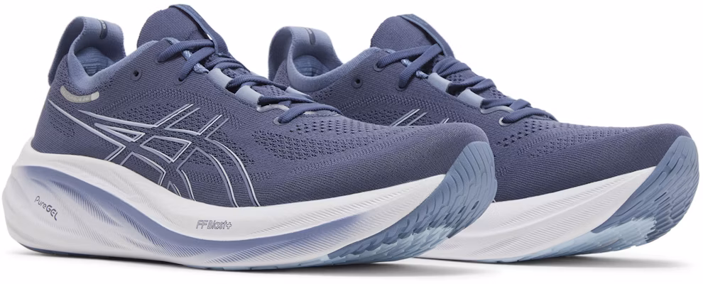 Asics GEL-Nimbus 26 減震耐磨 低筒 跑步鞋 男款 藍灰 Cheap Asics GEL-Nimbus 26 減震耐磨 低筒 跑步鞋 男款 藍灰