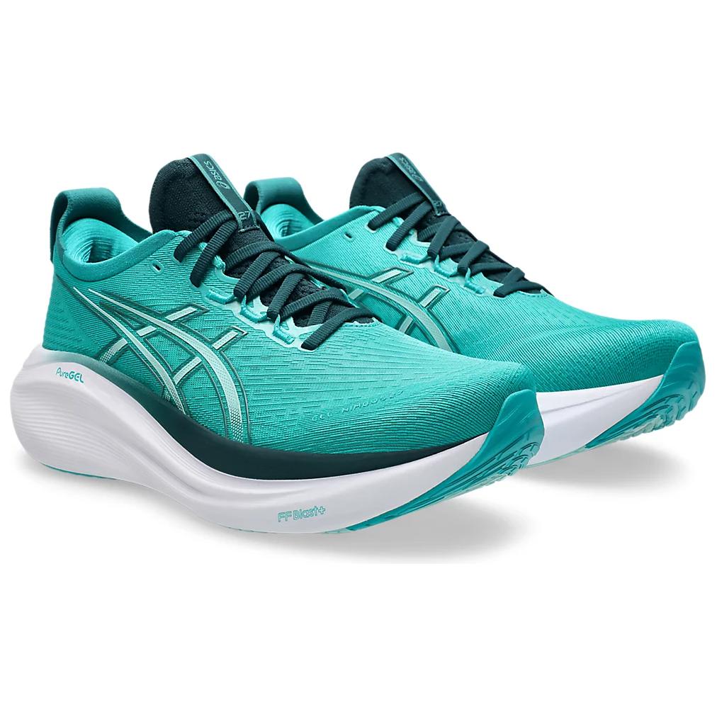 Lookbook ASICS Gel-Nimbus 27 Wave Teal Saxon Hijau 1011B958-400