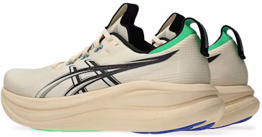 Shop ASICS Gel Nimbus 28 海貝黑配色跑鞋 1011C127-800