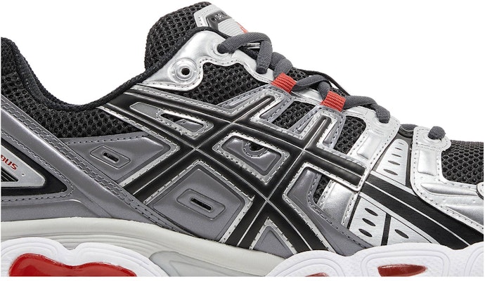 ASICS Gel Nimbus 9 'Graphite Grey Red' 1201A424-023 Order ASICS Gel Nimbus 9 'Graphite Grey Red' 1201A424-023