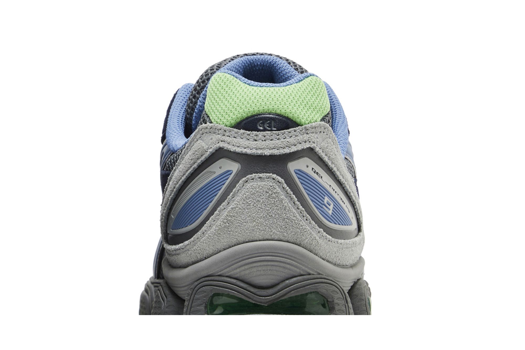 Sizing アシックス ゲルニンバス9 「スチールグレー/ブルーハーモニー」 1201A584-023