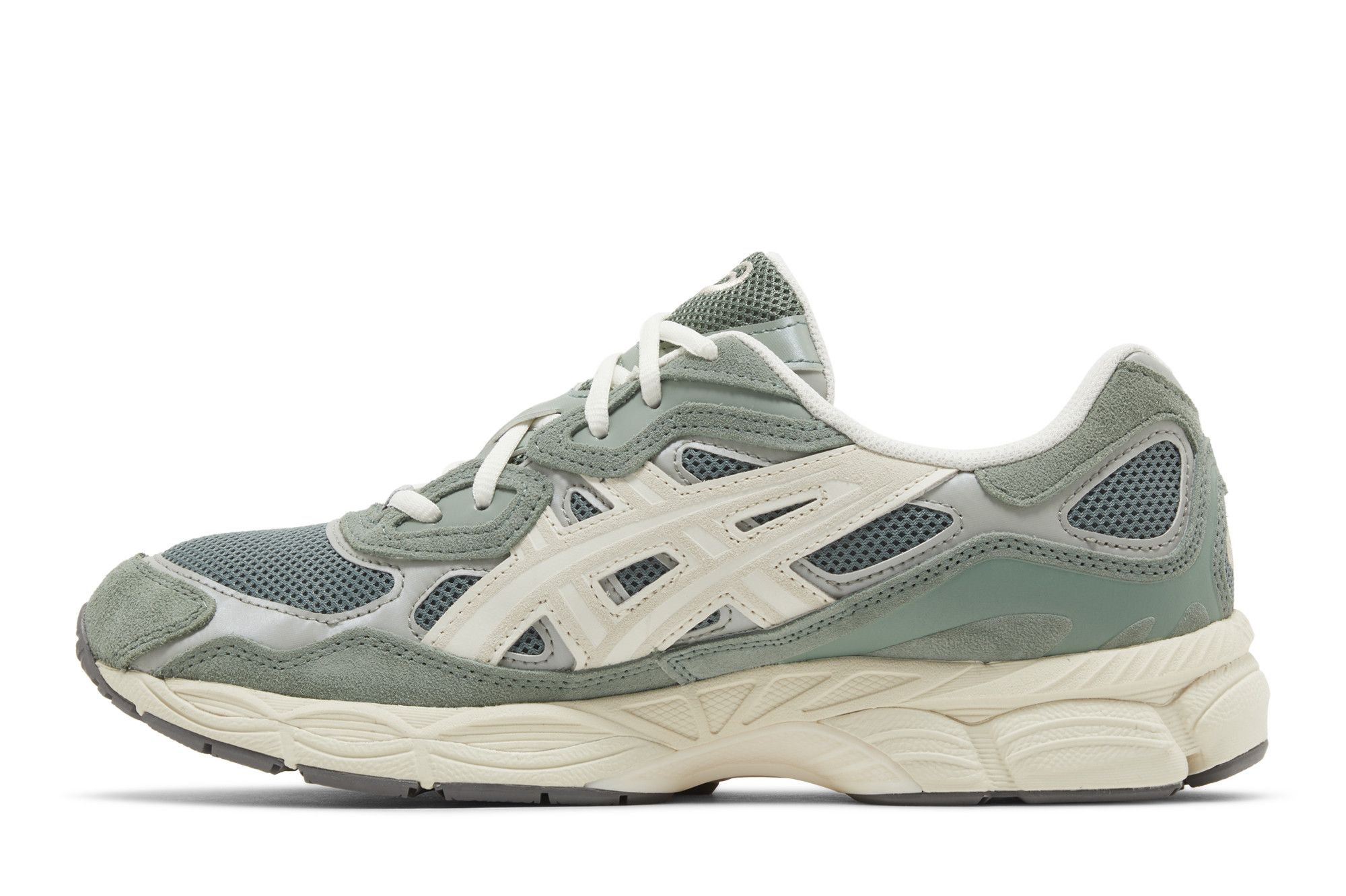 Lookbook ASICS Gel NYC ''Ivy Smoke Grey'' Grijs Groen 1203A383-302