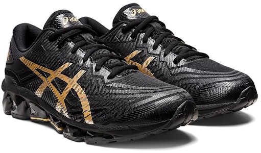아식스 젤 퀀텀 360 7 '블랙 퓨어 골드' 1201A481-002 Lookbook 아식스 젤 퀀텀 360 7 '블랙 퓨어 골드' 1201A481-002
