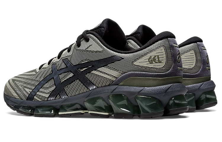 Shop ASICS Gel Quantum 360 7 'Gunmetal Lichen Green' Lelaki Kasut Sukan 1201A481-300