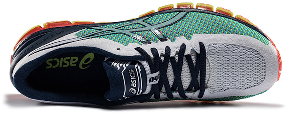 ASICS Gel Quantum 360 CM 'White Navy Safety Yellow' T6G1N-0158 Lookbook ASICS Gel Quantum 360 CM 'White Navy Safety Yellow' T6G1N-0158