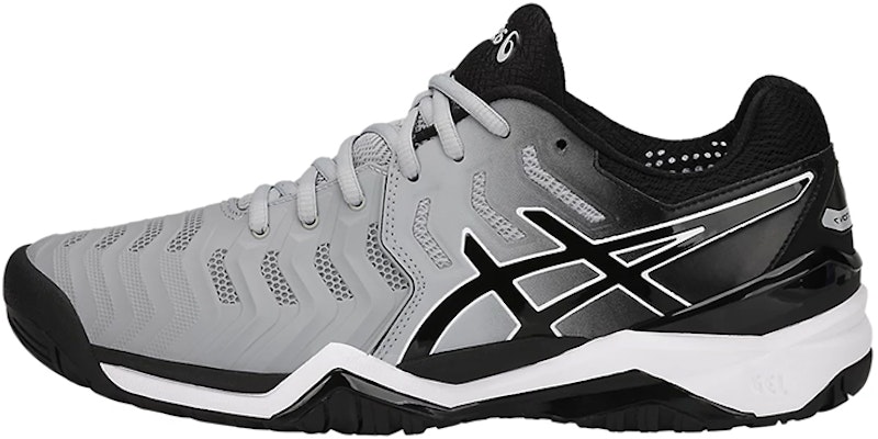 ASICS Gel-Resolution 7 Mid Black White 'Grey' E701Y-9690 Buy ASICS Gel-Resolution 7 Mid Black White 'Grey' E701Y-9690