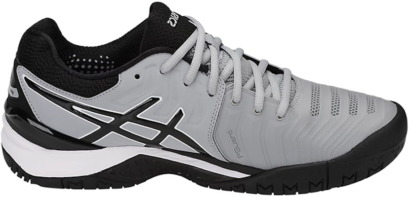 ASICS Gel-Resolution 7 Mid Black White 'Grey' E701Y-9690 Order ASICS Gel-Resolution 7 Mid Black White 'Grey' E701Y-9690