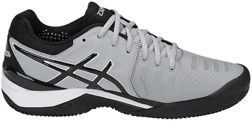 ASICS Gel-Resolution 7 Clay 'Grey Black' E702Y-9690 Order ASICS Gel-Resolution 7 Clay 'Grey Black' E702Y-9690