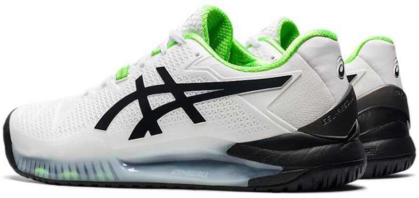 ASICS Gel Resolution 8 2E Wide 'Putih Hijau Gecko' 1041A113-105 Shop ASICS Gel Resolution 8 2E Wide 'Putih Hijau Gecko' 1041A113-105