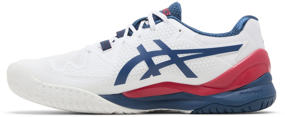 ASICS Gel Resolution 8 2E Wide ''Bianco Mako Blu'' 1041A113-103 Lookbook ASICS Gel Resolution 8 2E Wide ''Bianco Mako Blu'' 1041A113-103