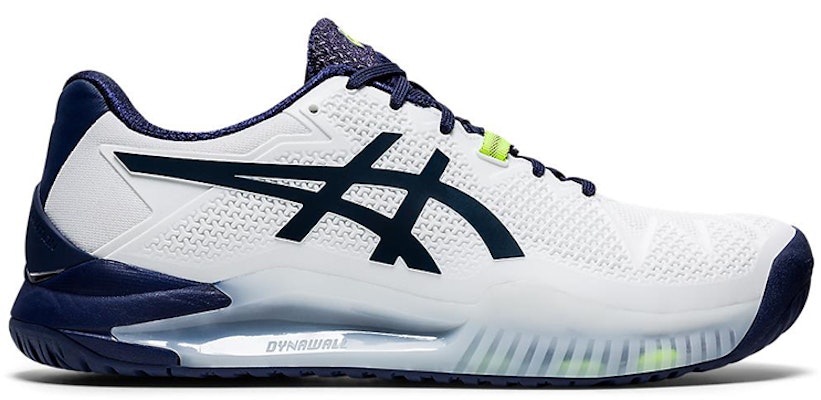 아식스 젤 레졸루션 8 와이드 '화이트 피코트' (2E) 1041A113-102 Order 아식스 젤 레졸루션 8 와이드 '화이트 피코트' (2E) 1041A113-102