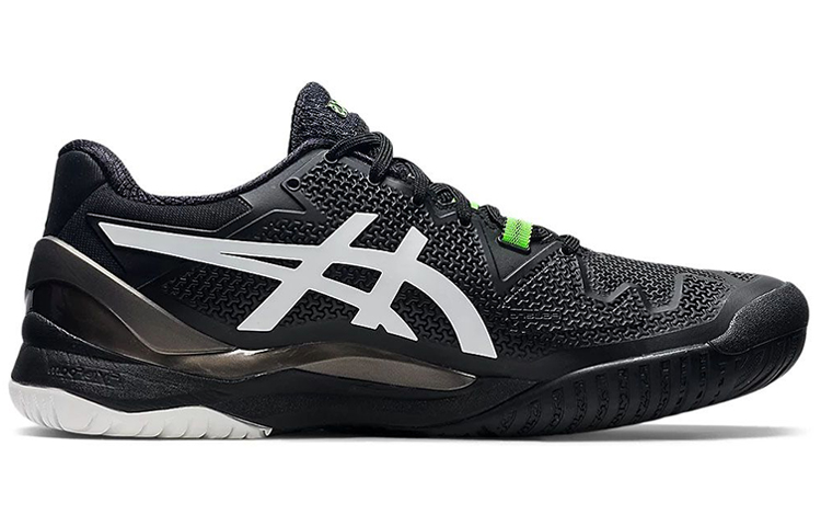 Order ASICS Gel Resolution 8 'Black Green Gecko' 1041A076-003