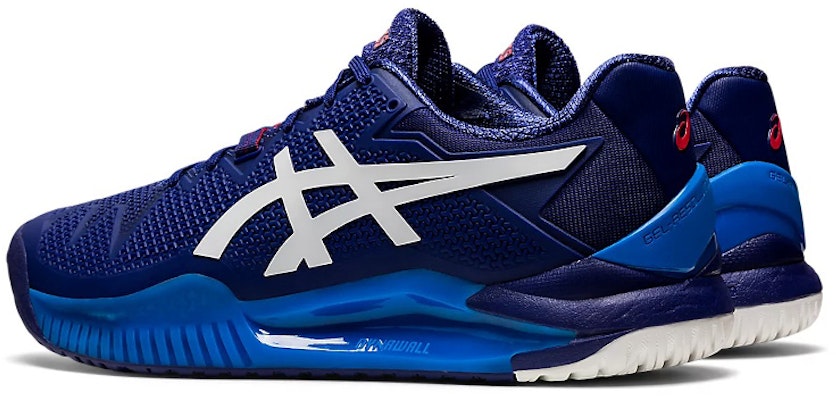 ASICS Gel Resolution 8 '潜水蓝' 网球鞋 1041A079-405 Shop ASICS Gel Resolution 8 '潜水蓝' 网球鞋 1041A079-405
