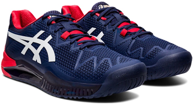ASICS Gel Resolution 8 'Peacoat' Lelaki 1041A079-400 Lookbook ASICS Gel Resolution 8 'Peacoat' Lelaki 1041A079-400