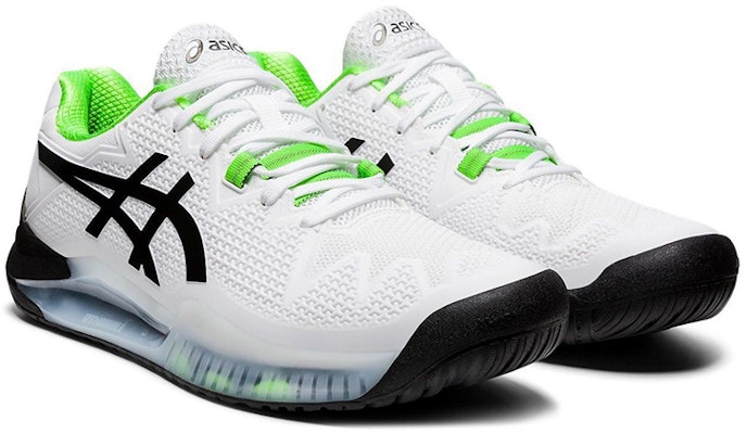 ASICS Gel Resolution 8 '白色绿壁虎'网球鞋 1041A079-105 Lookbook ASICS Gel Resolution 8 '白色绿壁虎'网球鞋 1041A079-105