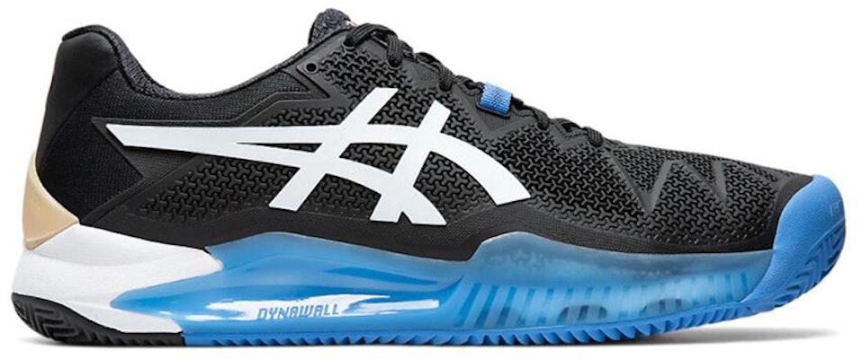 ASICS Gel-Resolution 8 Clay Hitam/Putih/Biru 1041A076-001 Order ASICS Gel-Resolution 8 Clay Hitam/Putih/Biru 1041A076-001