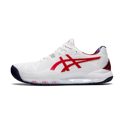 ASICS Gel Resolution 8 LE 'White Classic Red'