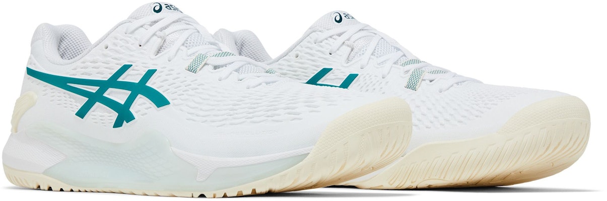 ASICS Gel Resolution 9 'White Pitch Green' 1041A435-101 Cheap ASICS Gel Resolution 9 'White Pitch Green' 1041A435-101