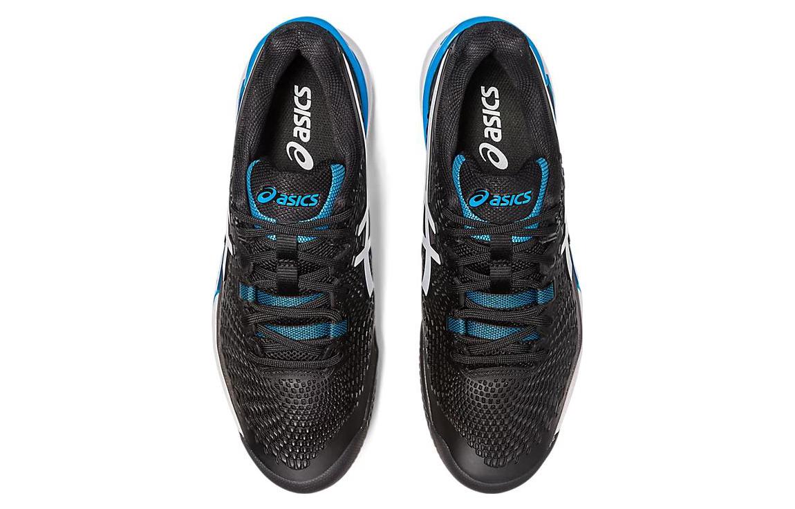 Shop ASICS Gel Resolution 9 Clay 'Negro Azul'. 1041A375-001
