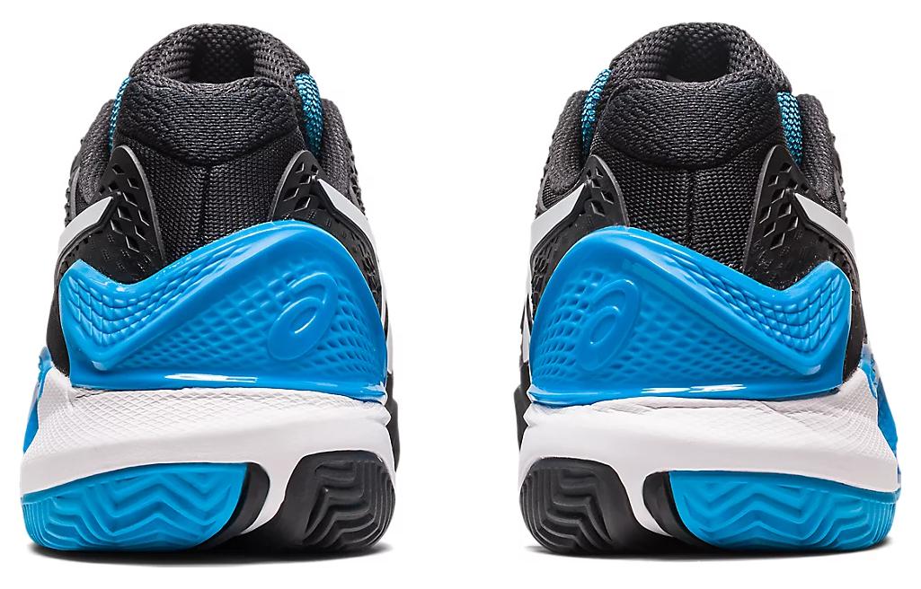 Details for ASICS Gel Resolution 9 Clay 'Negro Azul'. 1041A375-001