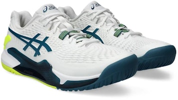 ASICS Gel Resolution 9 宽版 '白色宁静青色' 1041A376-101 Lookbook ASICS Gel Resolution 9 宽版 '白色宁静青色' 1041A376-101