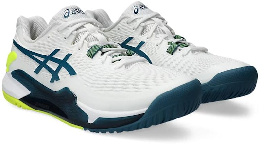 아식스 젤 레졸루션 9 와이드 '화이트 레스트풀 티일' 1041A376-101 Lookbook 아식스 젤 레졸루션 9 와이드 '화이트 레스트풀 티일' 1041A376-101