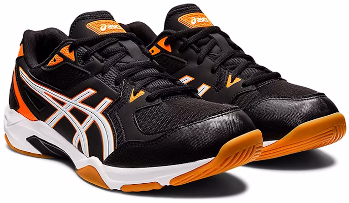 ASICS Gel Rocket 10 2E Wide 'Hitam Oranye Terang' 1073A053-011 Lookbook ASICS Gel Rocket 10 2E Wide 'Hitam Oranye Terang' 1073A053-011
