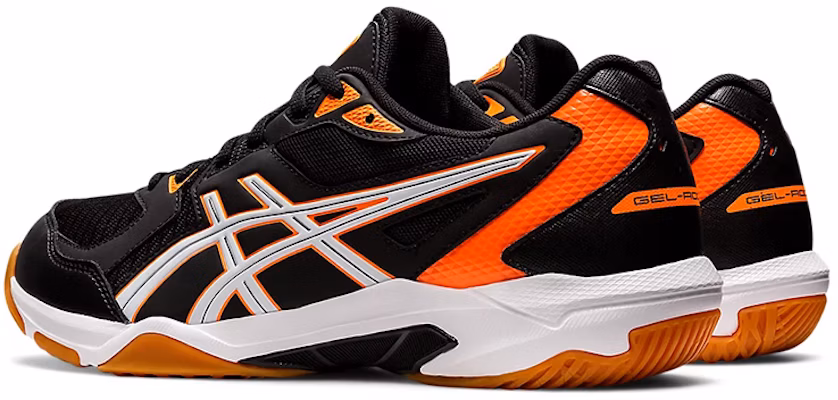 ASICS Gel Rocket 10 2E Wide 'Hitam Oranye Terang' 1073A053-011 Shop ASICS Gel Rocket 10 2E Wide 'Hitam Oranye Terang' 1073A053-011