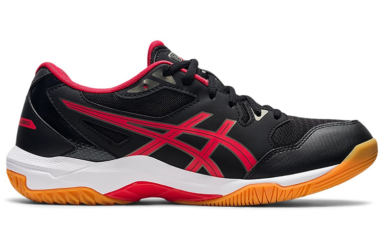 Order ASICS Gel Rocket 10 ''Zwart Electric Rood'' 1071A054-008