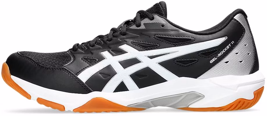 ASICS Gel Rocket 11 2E Wide 'Black Pure Silver' 1073A066-002 Buy ASICS Gel Rocket 11 2E Wide 'Black Pure Silver' 1073A066-002
