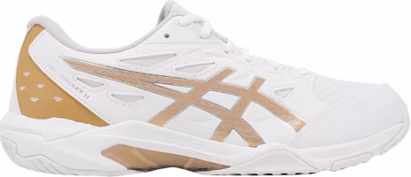 ASICS Gel Rocket 11 2E Wide 'White Pure Gold' 1071A106-100 ASICS Gel Rocket 11 2E Wide 'White Pure Gold' 1071A106-100
